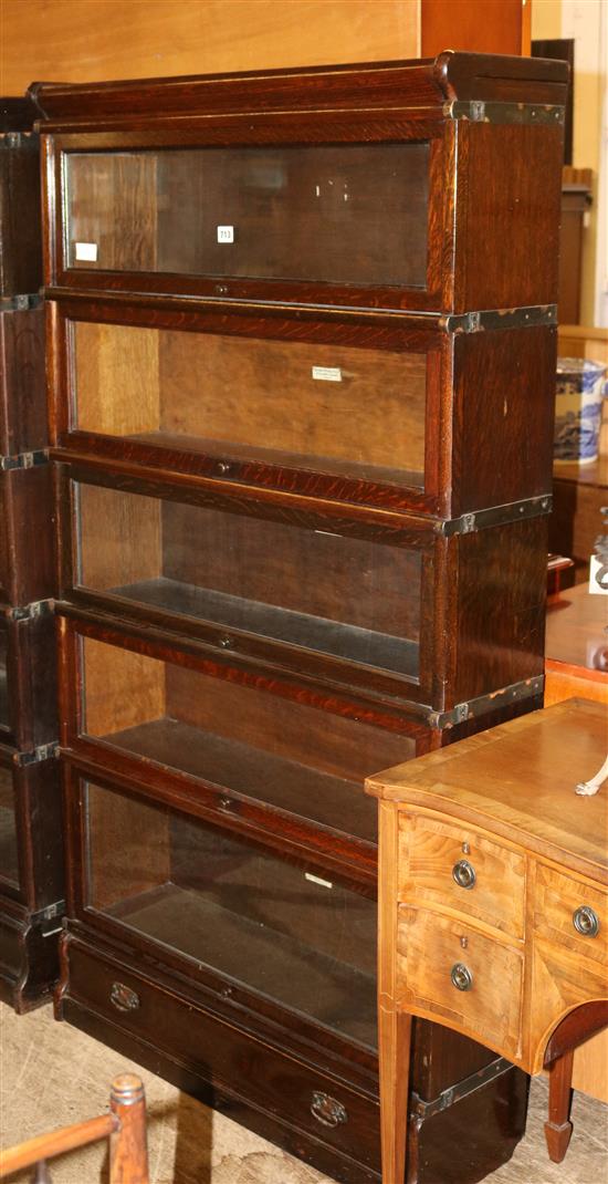 Globe Wernicke 5 section bookcase